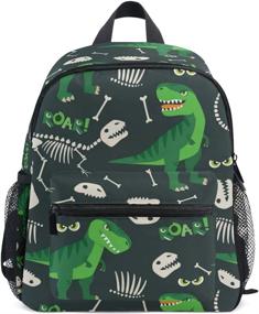 img 4 attached to 🦕 Dinosaur Backpack Schoolbag: OREZI Preschool & Kids' Backpack Collection