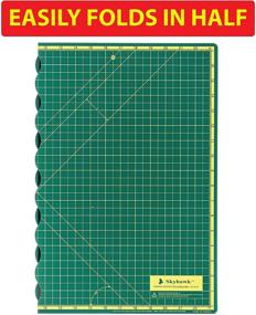 img 1 attached to 🔪 Skyhawk Self Healing Folding Rotary Cutting Mat: Quilting Must-Have with 23"x17" Grids, Non-Slip Base & Travel-Friendly Design - Ideal for Crafts, Sewing, Scrapbooking!