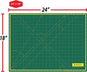 img 3 attached to 🔪 Skyhawk Self Healing Folding Rotary Cutting Mat: Quilting Must-Have with 23"x17" Grids, Non-Slip Base & Travel-Friendly Design - Ideal for Crafts, Sewing, Scrapbooking!