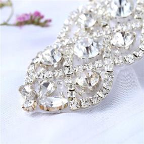 img 1 attached to 💎 XINFANGXIU Rhinestone Wedding Dress Belt: Sparkling Crystal Sash Applique for Bridesmaid and Prom Gowns - Elegant Bridal Accessories