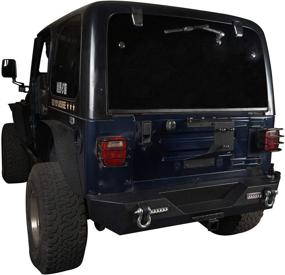 img 2 attached to 🔧 High-Quality u-Box Spare Tire Carrier Tailgate Mount for Jeep Wrangler YJ TJ LJ Models 87-06
