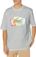 футболка lacoste polaroid с рисунком heather логотип