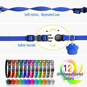 img 3 attached to Enhanced Whelping Supplies - Upgraded Soft Nylon Breakaway Puppy Collars with 12 ID Tags, 6 Record Keeping Charts, and Colored Collars