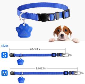 img 2 attached to Enhanced Whelping Supplies - Upgraded Soft Nylon Breakaway Puppy Collars with 12 ID Tags, 6 Record Keeping Charts, and Colored Collars