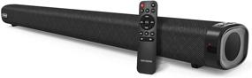 img 4 attached to 🔊 TOPVISION 36-Inch Sound Bar with Built-in Subwoofer - 2.1CH with 3D Surround Sound TV Speaker, Bluetooth 5.0, USB, AUX/RCA, Optical, COA, HDMI ARC Input