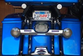 img 2 attached to Дымовая линза OZ-USA Tail Brake LED Light Harley Davidson Motorcycle Stop Lamp Xl FLH FX