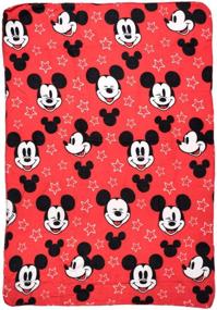 img 4 attached to Jay Franco Disney Mickey Mouse Plush Fleece Throw Blanket for Kids - 45x60 inches - High Quality and Cozy