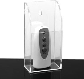 img 4 attached to 📱 Ivosmart Wall Mount Acrylic Remote Control & Phone Holder: Organize and Store Media Devices Effortlessly