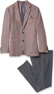 isaac mizrahi 2 piece gingham contrast boys' clothing logo