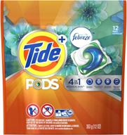 🌧️ tide pods plus febreze botanical rain: powerful 12-load he detergent pacs logo