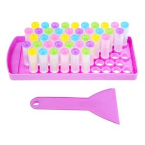 img 3 attached to Lip Balm Craft Kit - Convenient Lip Balm Filling Tray and Spatula - 50 Empty Lip Balm Tubes with Caps (10 sets of 5 colors) - 3/16 Oz (5.5 ml) - 50 Writeable and 50 Printed Stickers - M