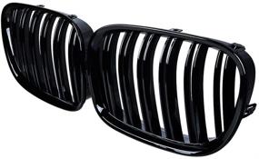 img 4 attached to Астра Депо. Черная передняя решётка радиатора M Look Grille 🚘 для BMW 7-Series F01 F02 730d 740i 750i 2009-2015 гг. - 1 пара.