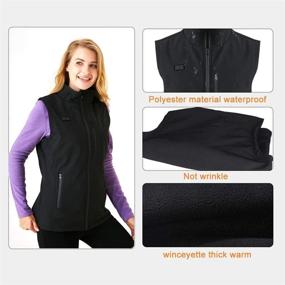 img 1 attached to Water and Wind Resistant Heated Vest by 🧥 WNPA for Men and Women – Ultimate Warm Clothing