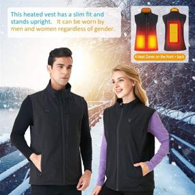 img 3 attached to Water and Wind Resistant Heated Vest by 🧥 WNPA for Men and Women – Ultimate Warm Clothing