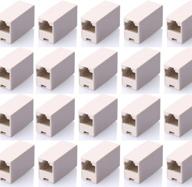 🔌 sienoc 20 pcs rj45 coupler ethernet cable extender female to female straight modular inline coupler (20 packs rj45 coupler) logo