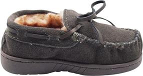 img 3 attached to 👟 Chestnut Toddler Moccasin Shoes and Slippers for Boys by NORTY: Size 9MUS