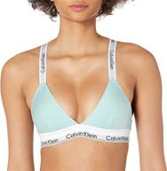 👙 stylish and comfortable calvin klein triangle crossback bralette for women's lingerie, sleep & lounge apparel logo