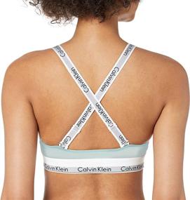 img 2 attached to 👙 Stylish and Comfortable Calvin Klein Triangle Crossback Bralette for Women's Lingerie, Sleep & Lounge Apparel