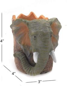 img 3 attached to Подставка для карандашей Ornerx Animal Elephant