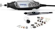 🛠️ dremel 3000-2/25 rotary tool kit with flex shaft and shield attachment – versatile shaping, smoothing, carving, sculpting tool – perfect for cosplay costume design & prop making, in grey logo