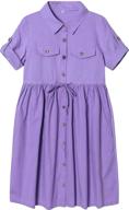 👗 casually chic: discover sleeve pleated t shirt dresses for girls' clothing in dresses logo