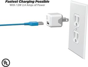 img 1 attached to 🔌 SCOSCHE SuperCube USBH121MWT Single Port Wall Charger for USB Devices - White