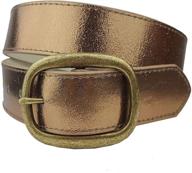 metallic vintage crack leather gold men's accessories and belts logo
