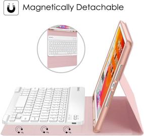 img 2 attached to Fintie Keyboard Case For IPad 9Th / 8Th / 7Th Generation (2021/2020/2019) 10 Tablet Accessories