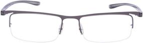 img 1 attached to 🔍 Revolutionize Your Reading Experience with Reducblu Half Rim Design Reading Glasses for Women and Men