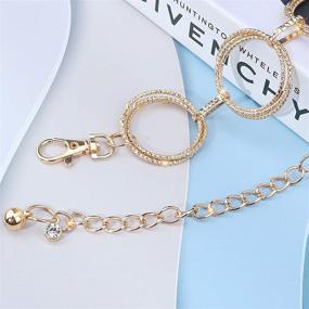 img 1 attached to 🎁 YooAi Stylish O-Ring Chain Belts for Women - Metal Waist Belt Links as a Trendy Fashion Gift