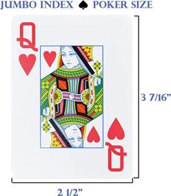 img 1 attached to 🃏 Copag Export Design 100% Plastic Playing Cards: Poker Size Jumbo Index Red/Blue Double Deck Set - Top Choice for Endless Poker Fun!