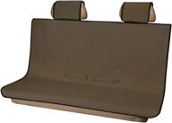 aries 3146-18 seat defender universal bench car seat cover protector - waterproof, brown, 58-inch x 55-inch logo
