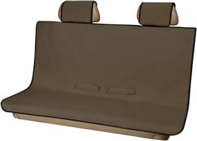 img 4 attached to ARIES 3146-18 Seat Defender Universal Bench Car Seat Cover Protector - Waterproof, Brown, 58-Inch x 55-Inch
