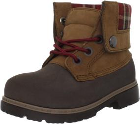 img 4 attached to Crocs Kids' Cobbler Plaid Lined Boot: Stylish Comfort for Your Little Ones