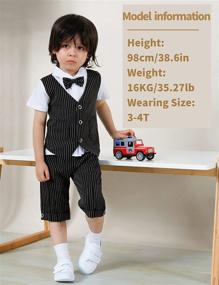 img 3 attached to 👔 Stylish Toddler Gentleman Outfit: Formal Boys' Clothing, Suits & Sport Coats for All Occasions