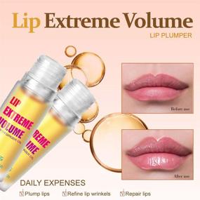 img 3 attached to 👄 Waqia Lip Plumper: Enhance Your Lips with Moisturizing Lip Gloss and Plumping Treatments for Fuller, Hydrated Beauty Lips (Strong)