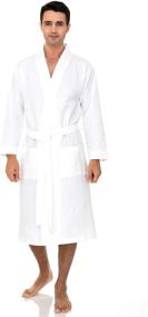 img 2 attached to Luxurious X-Large Kimono Waffle Bathrobe by TowelSelections - Ultimate Comfort and Style