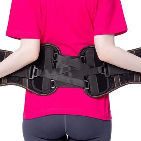 img 1 attached to King of Kings Lumbar Support Brace with Pulley System - Lower Back Pain Relief Belt for Women and Men - Adjustable Waist Straps for Sciatica, Spinal Stenosis, Scoliosis, Herniated Disc - Large Size