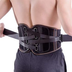 img 4 attached to King of Kings Lumbar Support Brace with Pulley System - Lower Back Pain Relief Belt for Women and Men - Adjustable Waist Straps for Sciatica, Spinal Stenosis, Scoliosis, Herniated Disc - Large Size