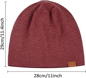 img 3 attached to 🧣 Winter Warmth Perfected: Syhood's 2-Piece Slouchy Knit Beanie Hat for Men and Women