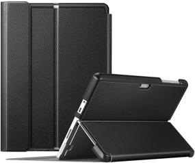 img 4 attached to 📚 Fintie Case for Microsoft Surface Go 3 2021 / Surface Go 2 2020 / Surface Go 2018 - Premium Hard Shell Business Cover in Black, Multiple Viewing Angles, Compatible with Type Cover Keyboard