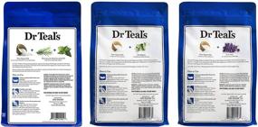 img 1 attached to 🛁 Dr. Teal's Epsom Salt Bundle - Relax & Relief Eucalyptus Spearmint, Sooth & Sleep Lavender, Therapy & Relief Rosemary and Mint - 48 Ounce Each, 1 Set