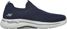 img 1 attached to Comfortable and Flexible: Skechers Fit StretchFit Athletic Walking Charcoal Men's Shoes and Loafers & Slip-Ons