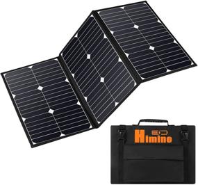 img 4 attached to 🔆 LiZHi 60W Foldable Solar Panel Battery Charger Kit: Efficient 24v Solar Charger for Portable Generator Power Station, Cell Phones, Laptop, Cars, Boats, RV Trailers, and Batteries