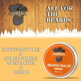 img 2 attached to Beard Balm and Beard Oil Combo: Easy Styling, Strengthening & Softening Mustaches, Soothes Skin Discomforts. 100% Natural Ingredients with Light Citrus/Sweet Orange Scent - Energizing Formula - 2 Oz