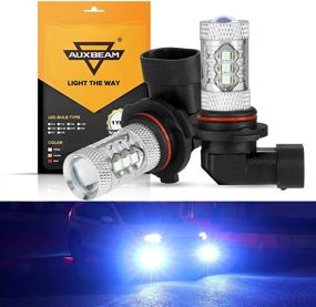 img 4 attached to Auxbeam H10 9145 9140 LED Fog Light Bulbs - 8000K Ice Blue (Set of 2) - High Power 50W 9005 9006 9040 9045 9050 9155 DRL, Signal, Turn, Parking, Tail Bulb Replacement