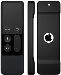 img 3 attached to SYMOTOP 3Pack Shock Proof Silicone Remote Cover Case Compatible with Apple TV 4K 5th/4th Gen Remote - Black, Red, Blue | Siri Remote Controller for Apple TV 4th 5th Generation