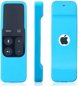 img 1 attached to SYMOTOP 3Pack Shock Proof Silicone Remote Cover Case Compatible with Apple TV 4K 5th/4th Gen Remote - Black, Red, Blue | Siri Remote Controller for Apple TV 4th 5th Generation