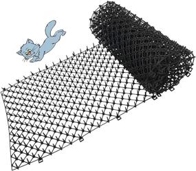 img 3 attached to 🐱 Cat Scat Mat - Durable Plastic Net to Deter Cats - Black - 11.8 inch - 1 Piece