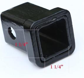 img 3 attached to 🚚 Затычка для тягового крюка Trailer Hitch Cover 1.25" LFPartS Tube Plug Insert – крепкая черная – подходит для приемников диаметром 1 1/4 дюйма – высококачественная защита